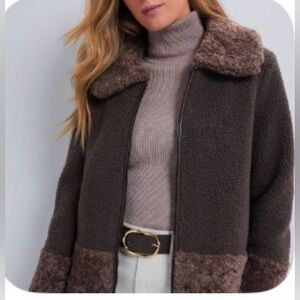 Tuckernuck Dark Brown Faux Fur Telluride Jacket